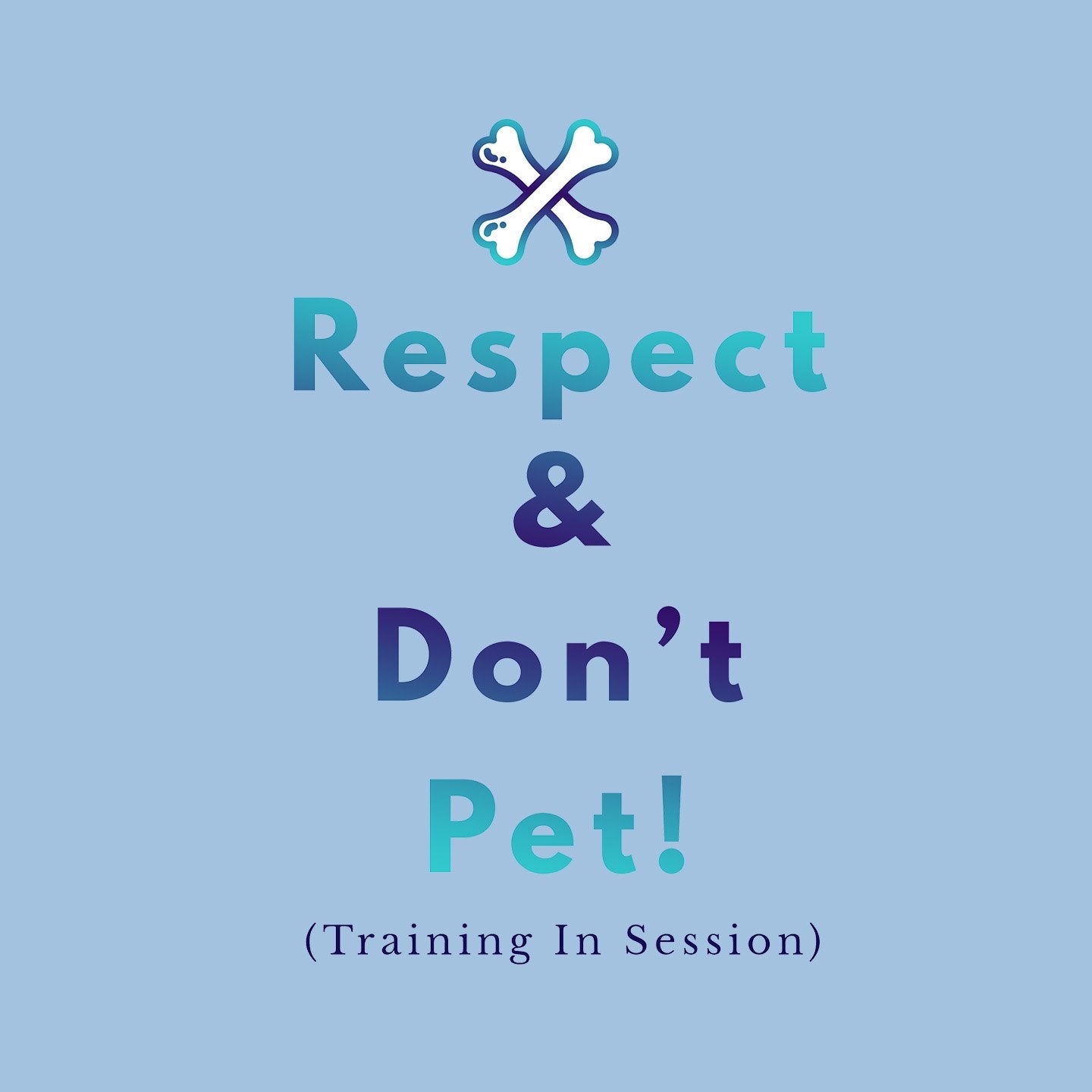 Service Dog Training Respect and Don't Pet - Women's Fitted T-Shirt