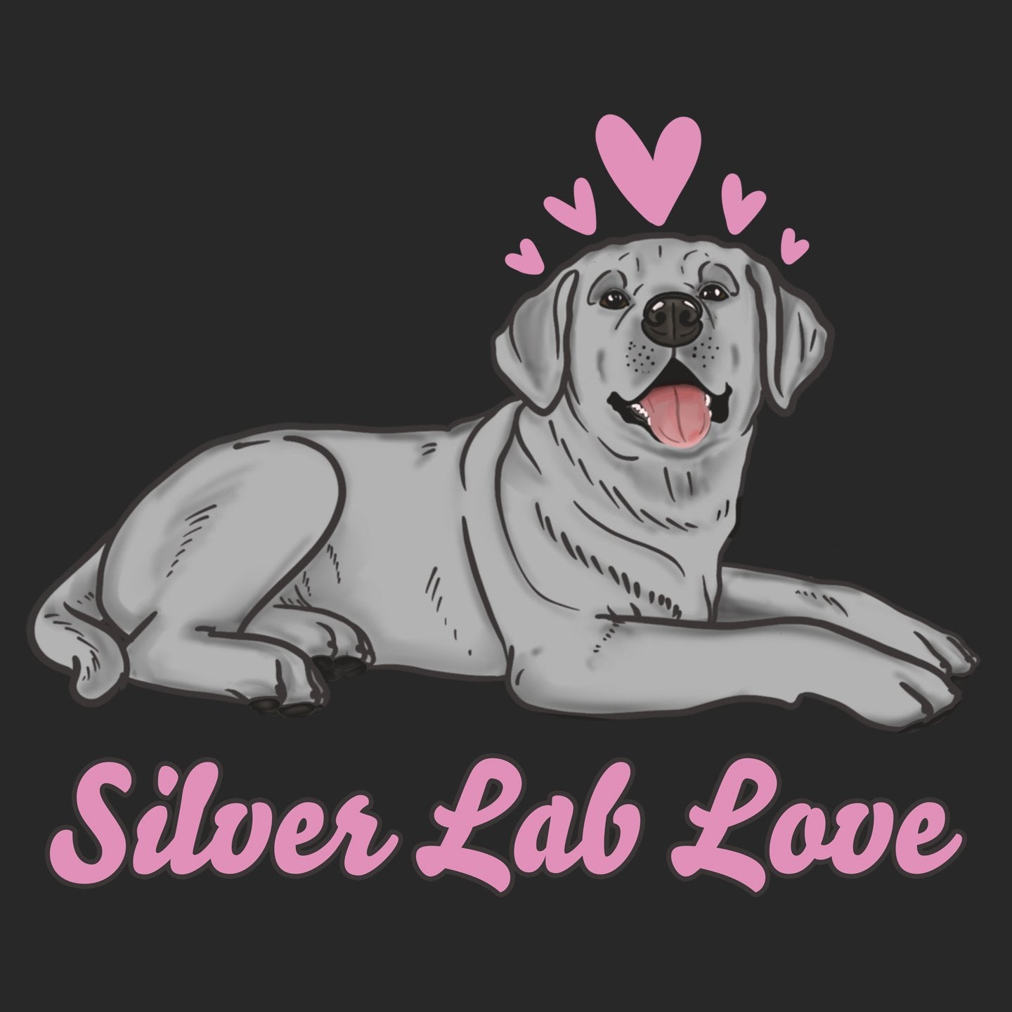 Silver Lab Love - Kids' Unisex T-Shirt