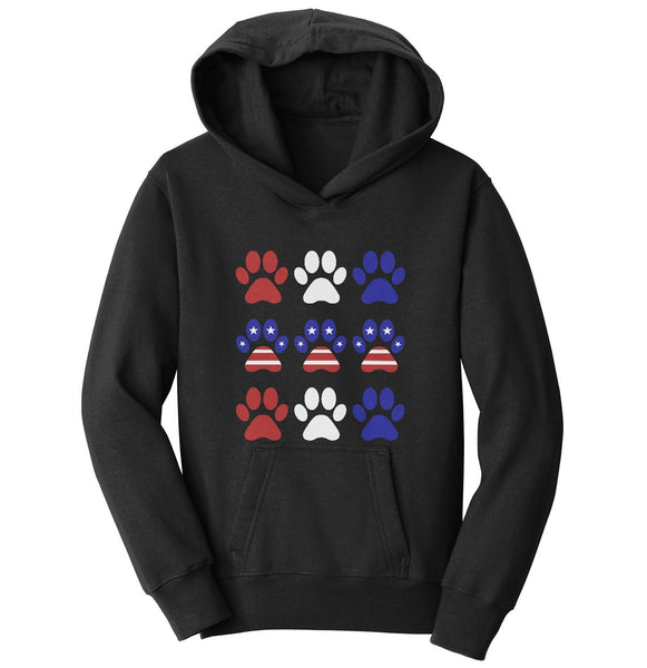 Patriotic Paws | Labradors | Youth Hoodie Sweatshirt