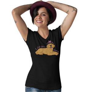 Labradors.com - Yellow Lab You Forever - Women's V-Neck T-Shirt