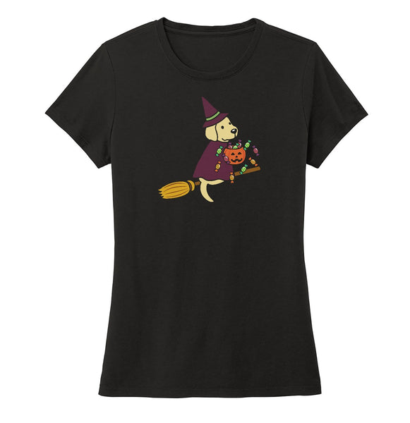 Yellow Lab Witch - Women's Tri-Blend T-Shirt