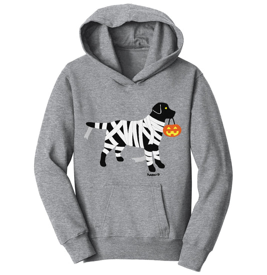 Black Lab Mummy Trick or Treater - Halloween - Kids' Hoodie Sweatshirt