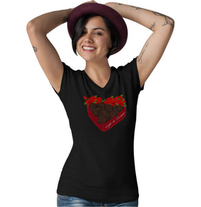 Labradors.com - Box of Chocolate Labs - Women's V-Neck T-Shirt