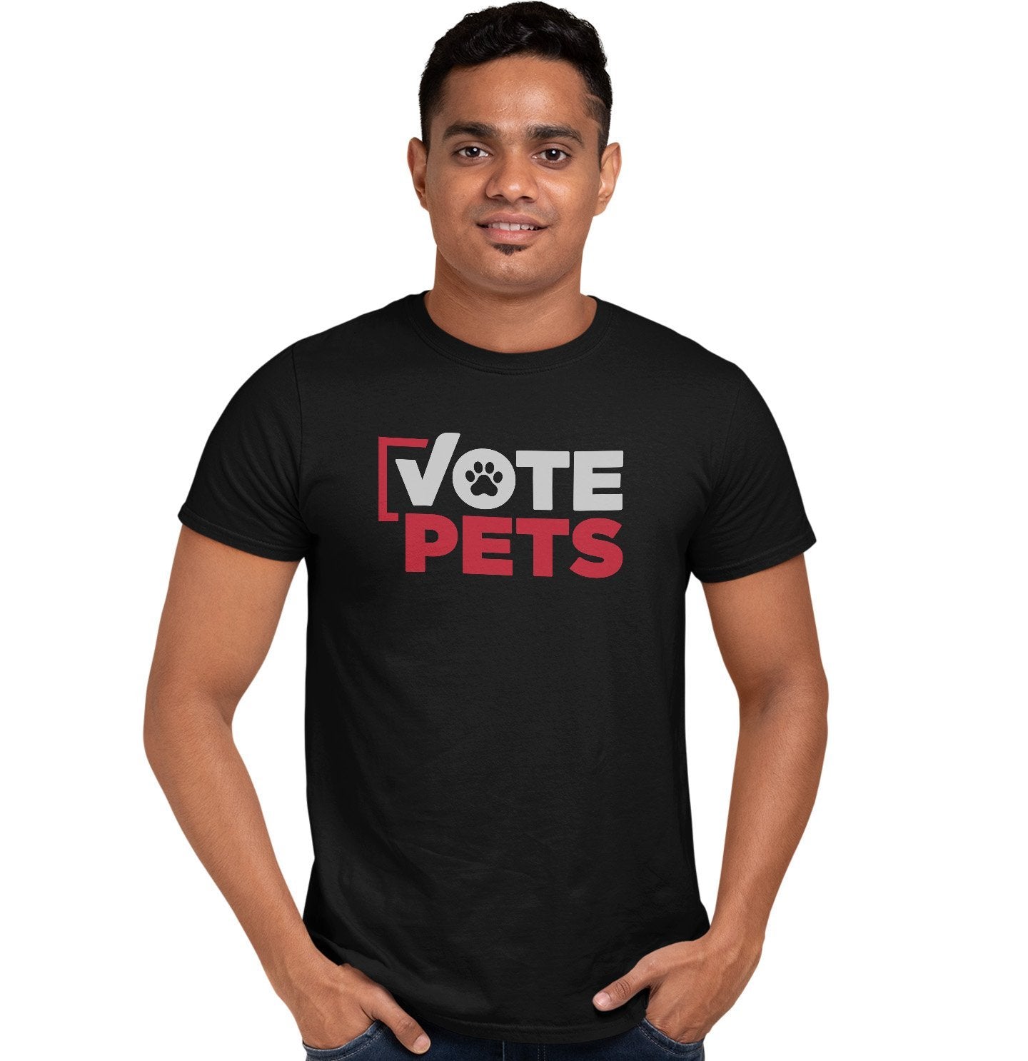 Vote Pets Stacked Logo - Adult Unisex T-Shirt