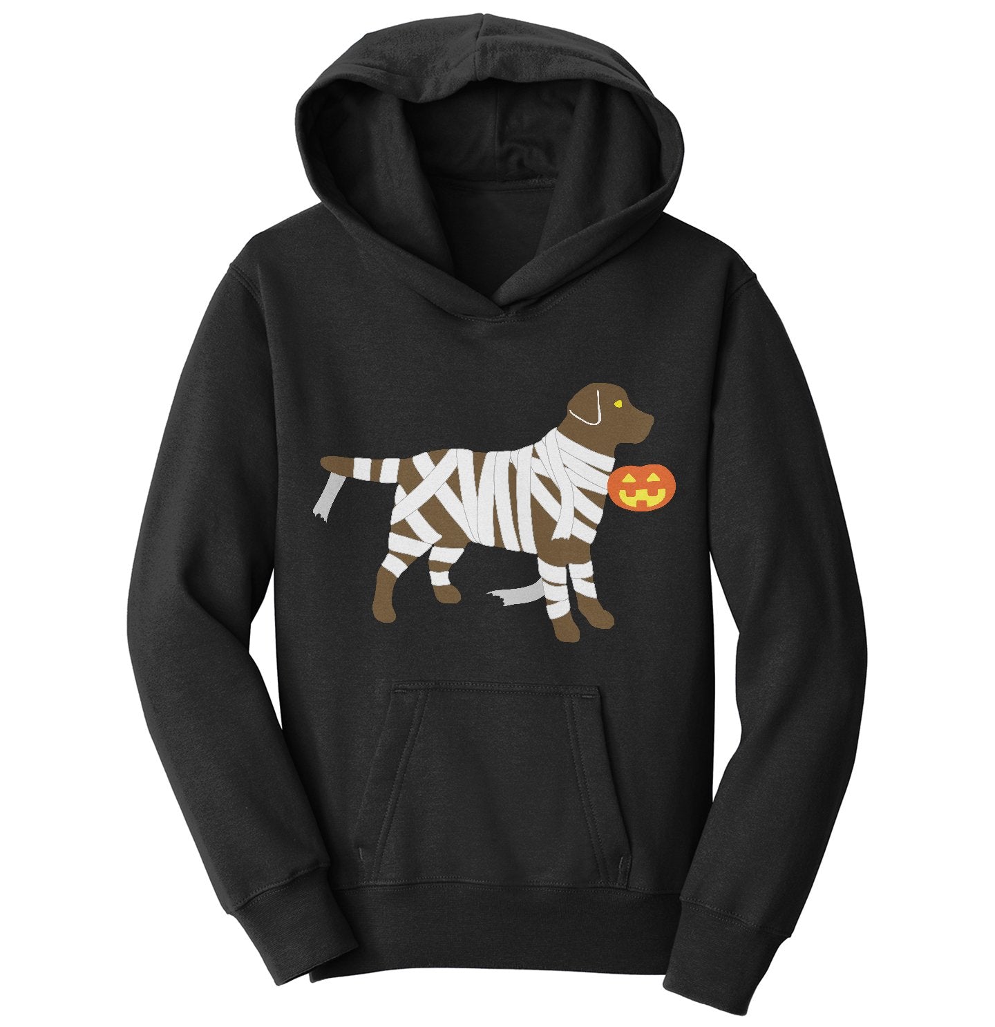 Chocolate Lab Mummy Trick or Treater - Kids' Unisex Hoodie Sweatshirt