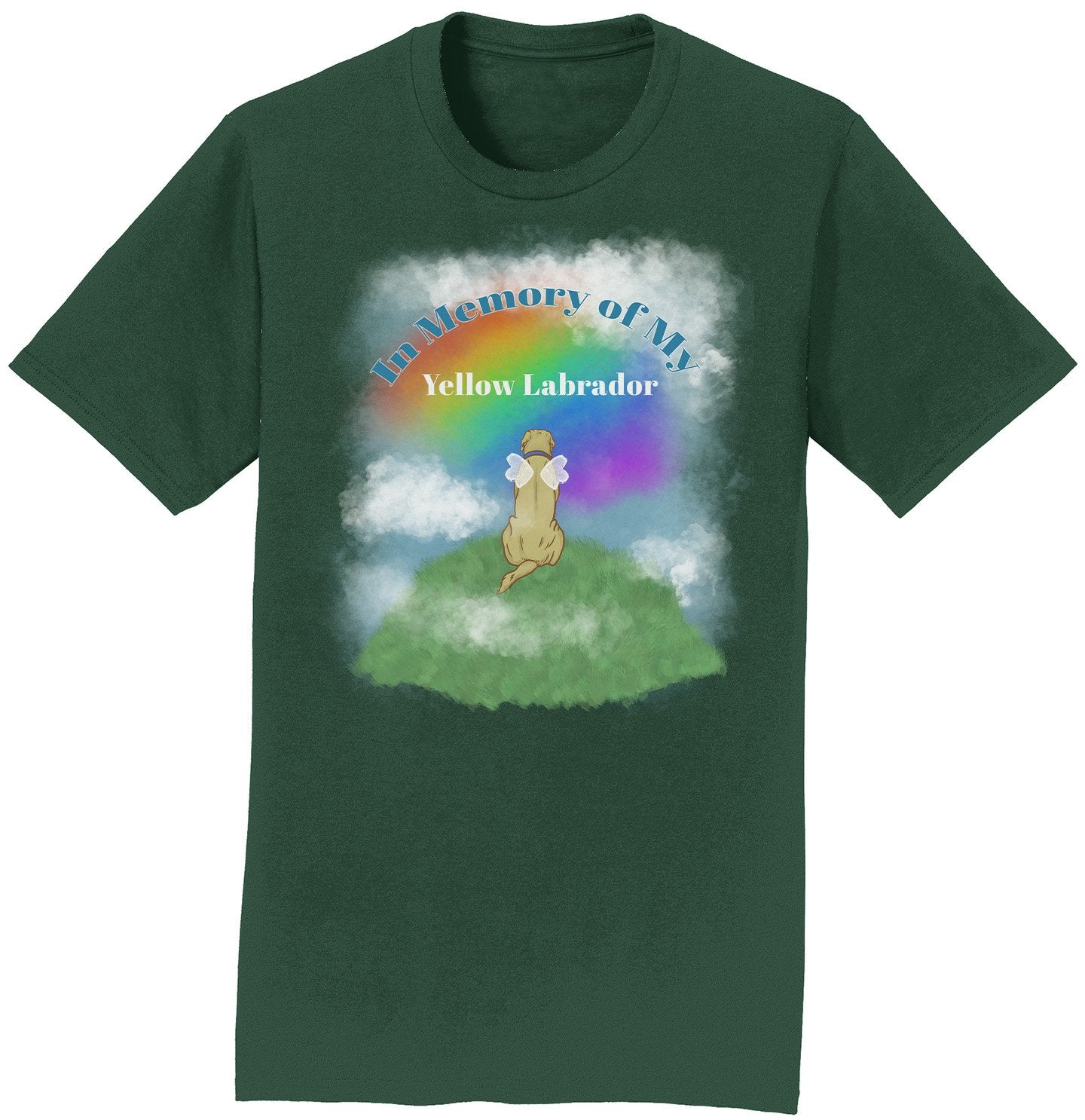 In Memory of My Yellow Lab - Personalized Custom Adult Unisex T-Shirt