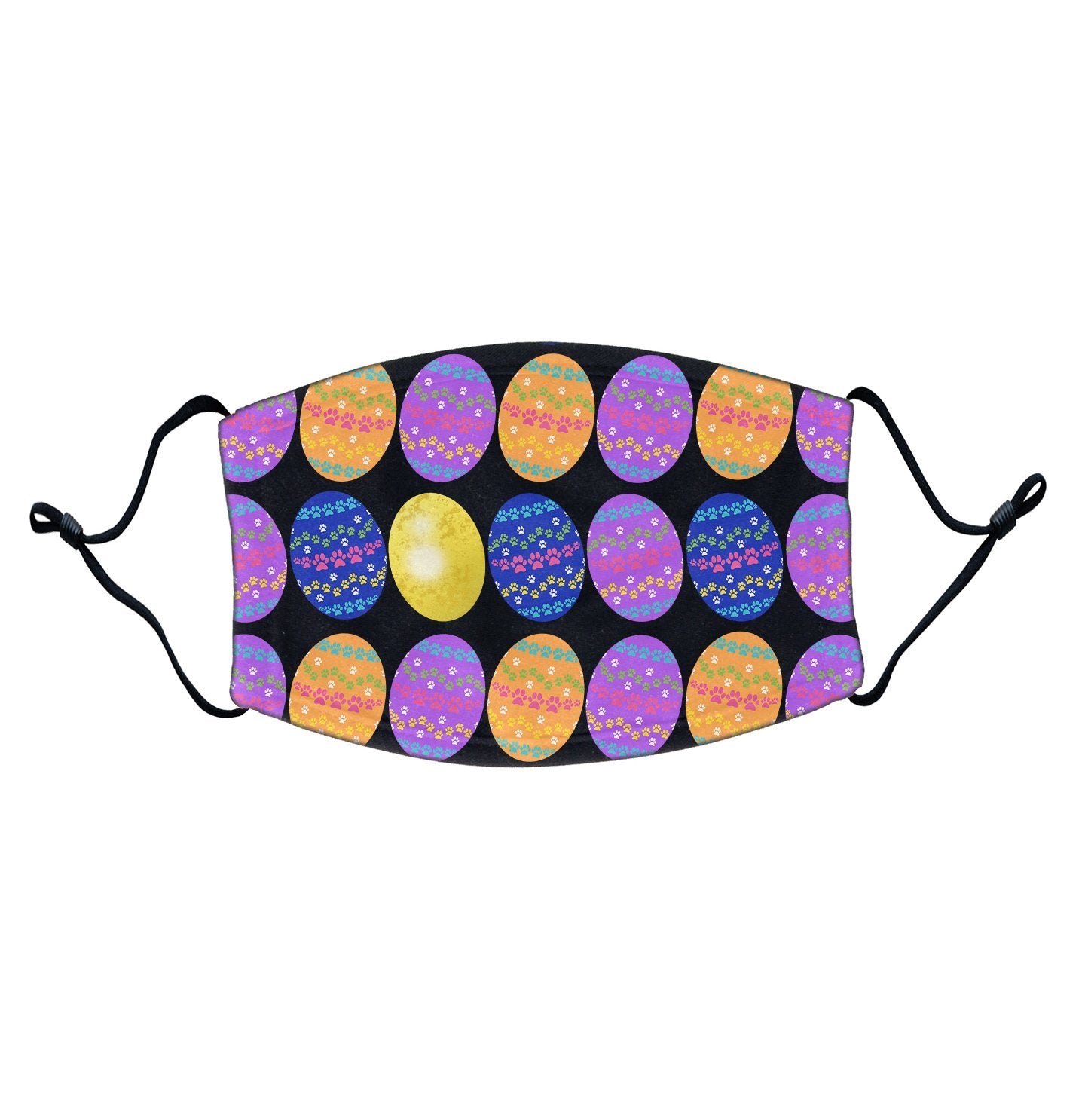 Animal Pride - The Golden Egg Easter Pattern - Adult Adjustable Face Mask