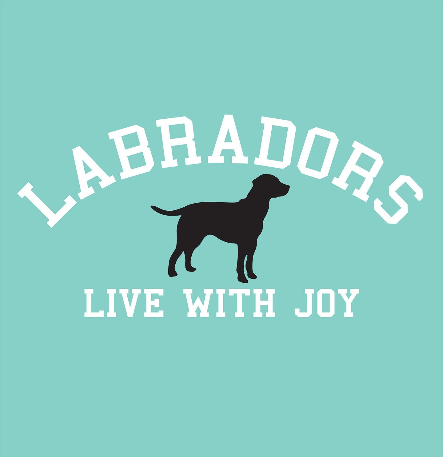 Labradors Live With Joy on Teal - Ladies Polyester Houndstooth Hat