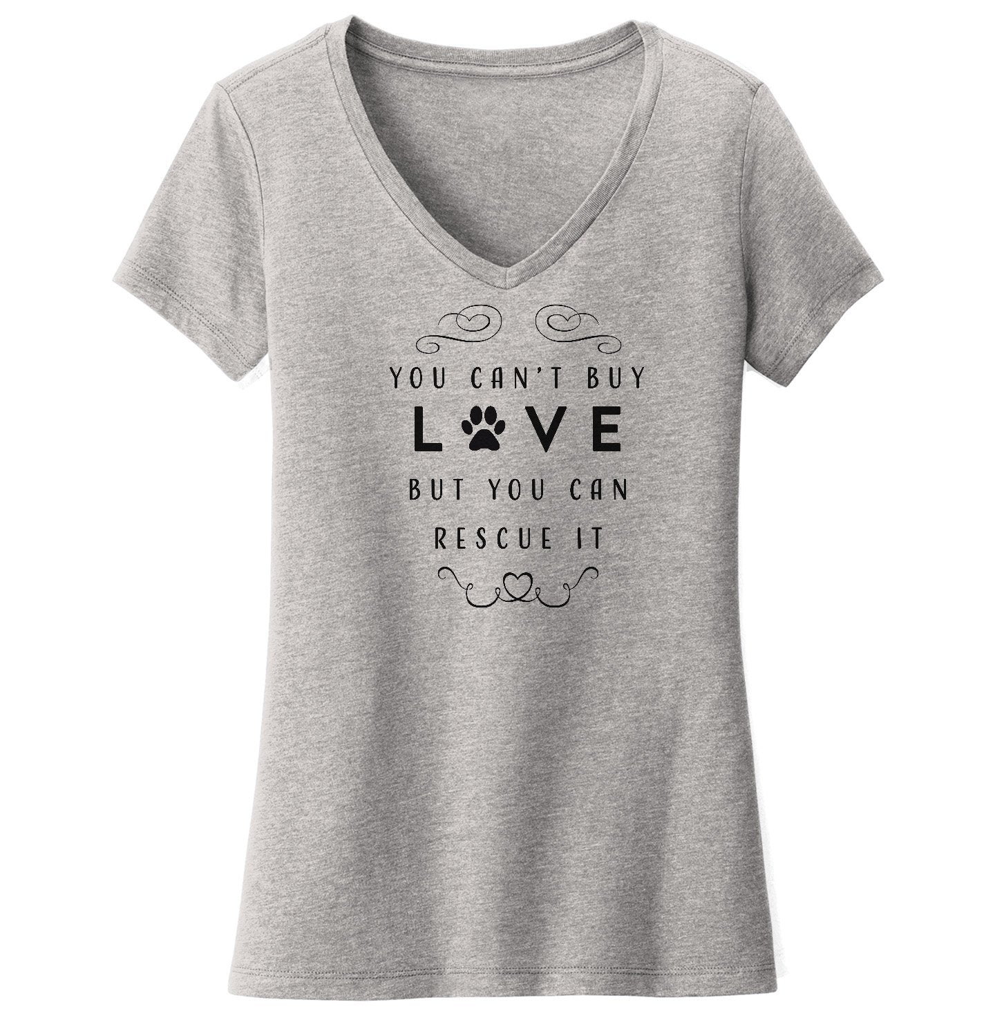 Can Rescue Love - Women's V-Neck T-Shirt