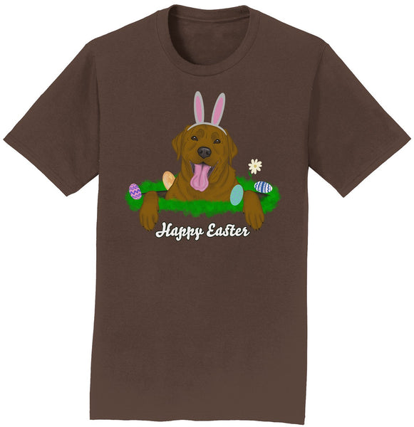 Rabbit Hole Chocolate Labrador  - Adult Unisex T-Shirt