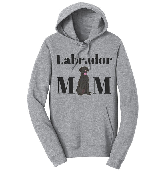 Labradors.com - Black Labrador Mom Illustration - Adult Unisex Hoodie Sweatshirt