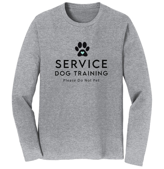 Service Dog Training - Adult Unisex Long Sleeve T-Shirt