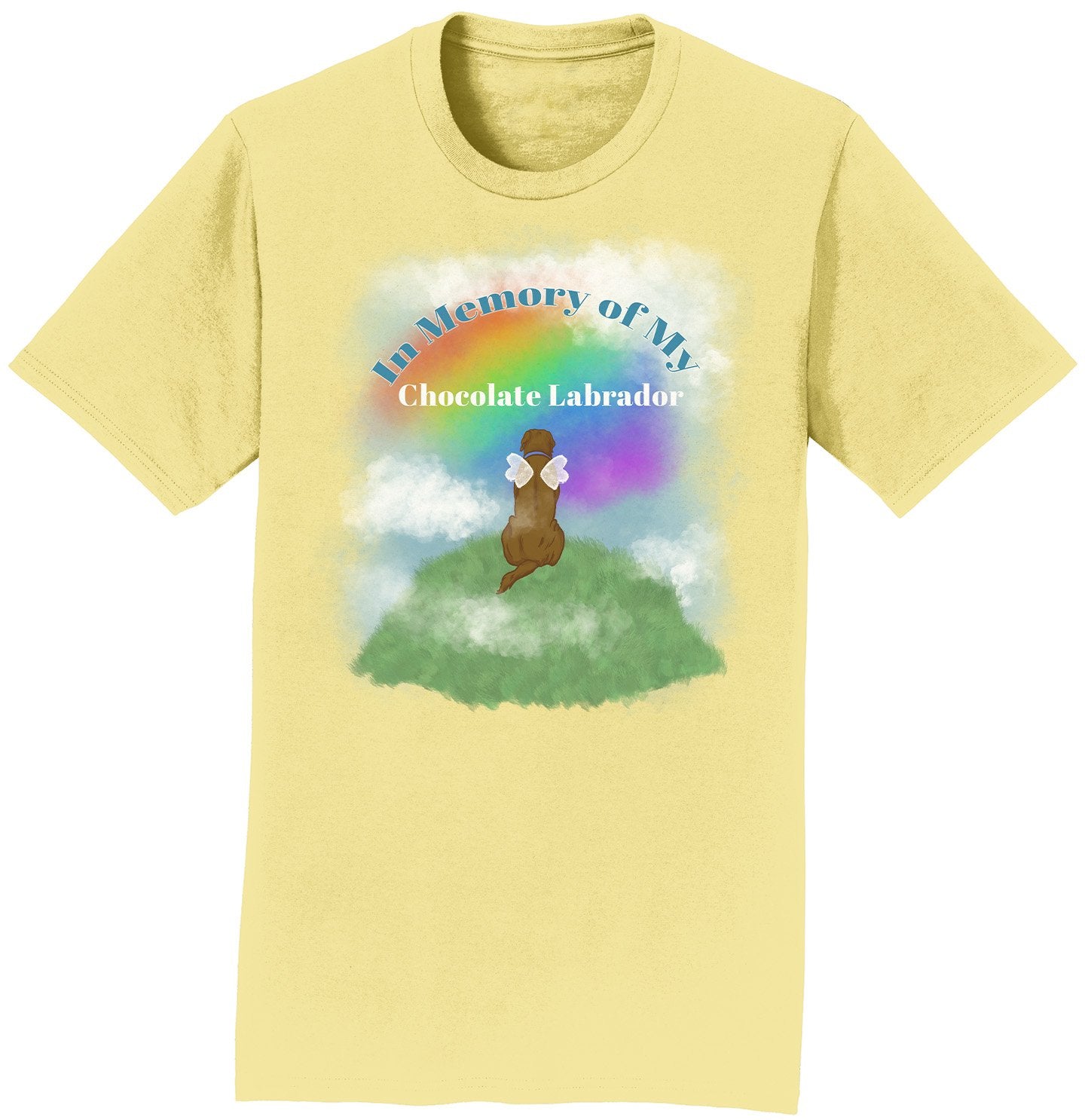 Labradors.com - In Memory of My Chocolate Lab - Personalized Custom Adult Unisex T-Shirt