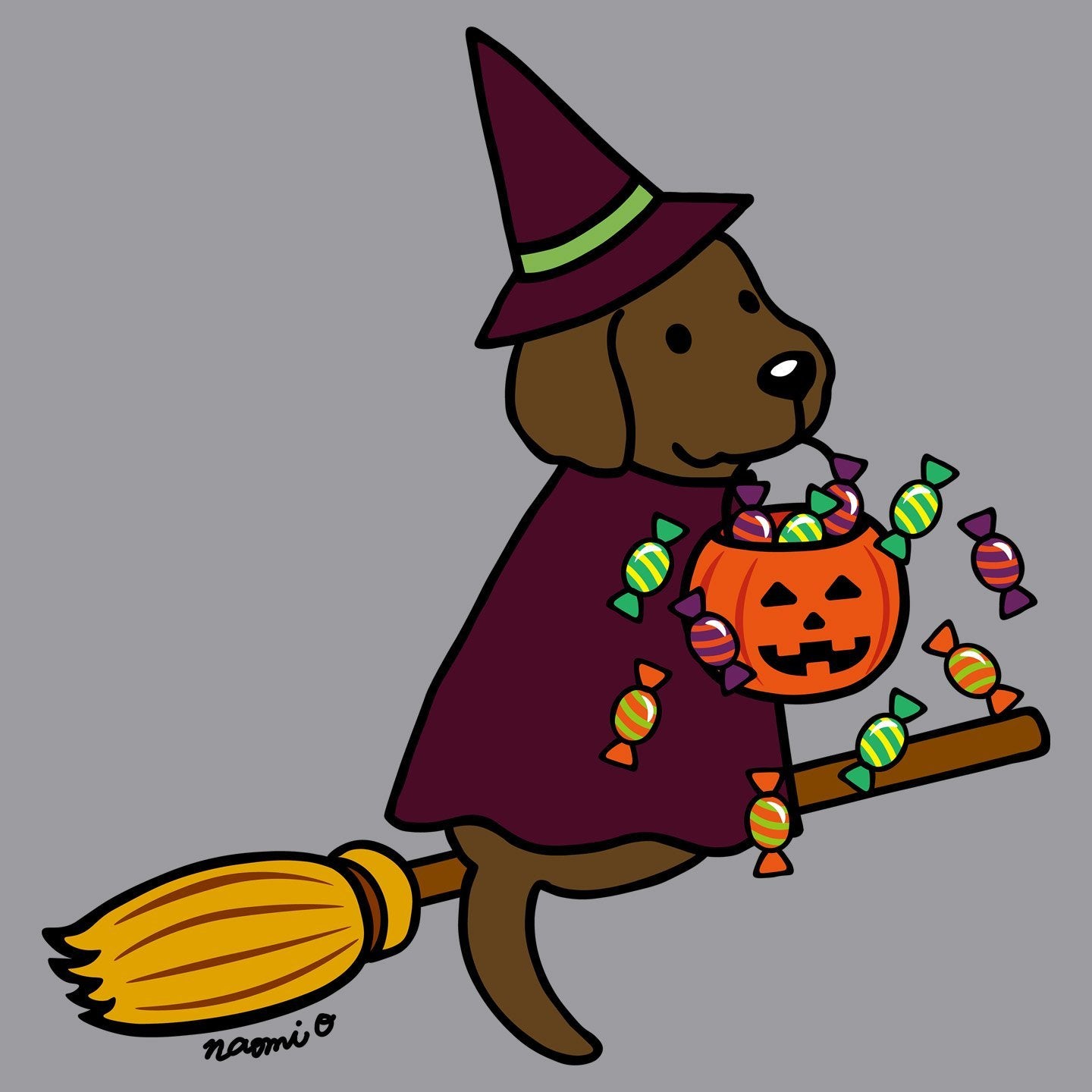 Chocolate Lab Witch - Kids' Unisex Hoodie Sweatshirt