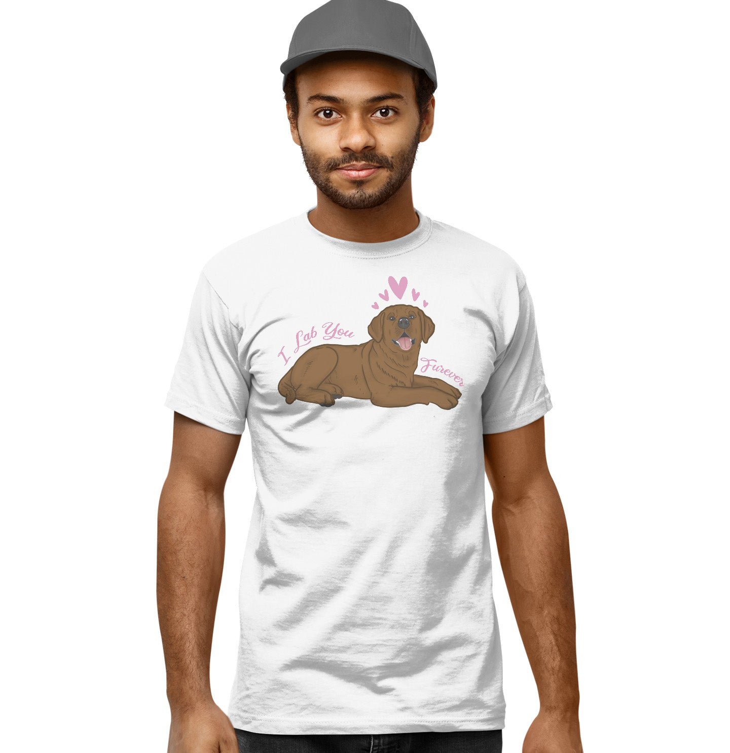 Chocolate Lab You Forever - Adult Unisex T-Shirt
