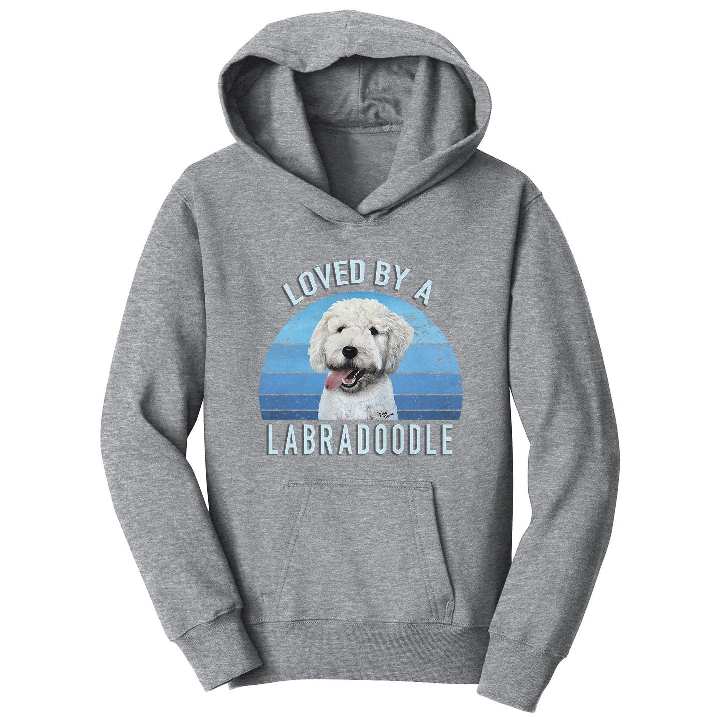 Loved By A Labradoodle - Kids' Unisex Hoodie Sweatshirt