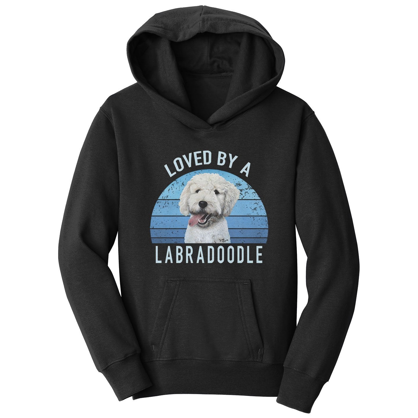 Loved By A Labradoodle - Kids' Unisex Hoodie Sweatshirt