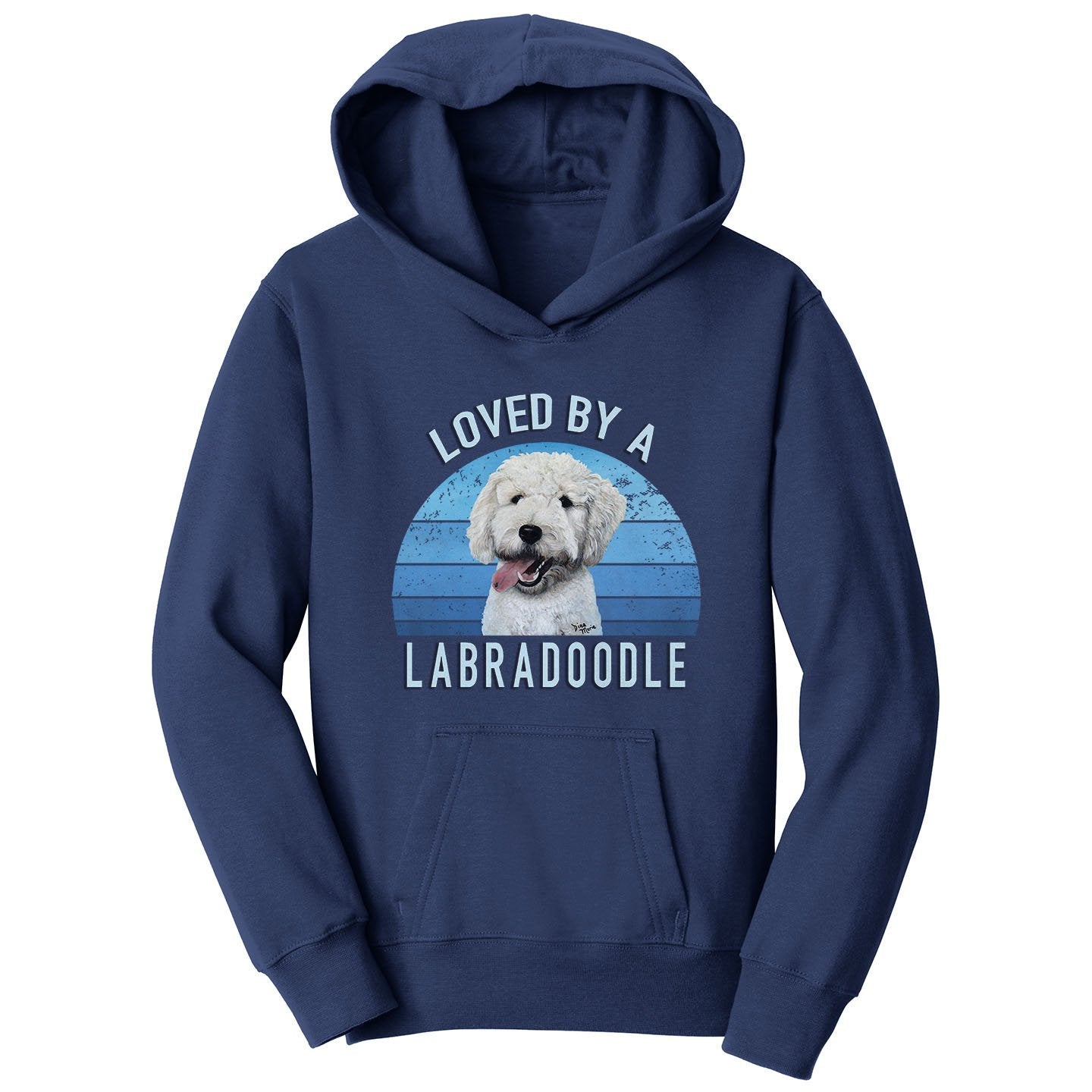 Loved By A Labradoodle - Kids' Unisex Hoodie Sweatshirt