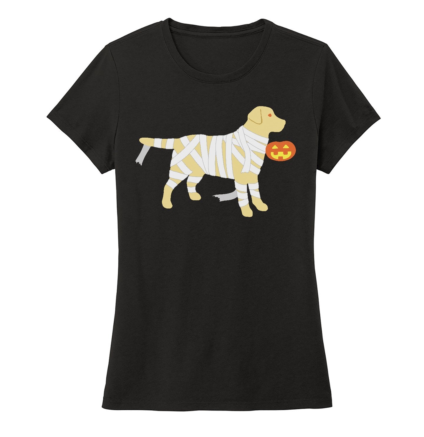 Yellow Lab Mummy Trick or Treater - Women's Tri-Blend T-Shirt