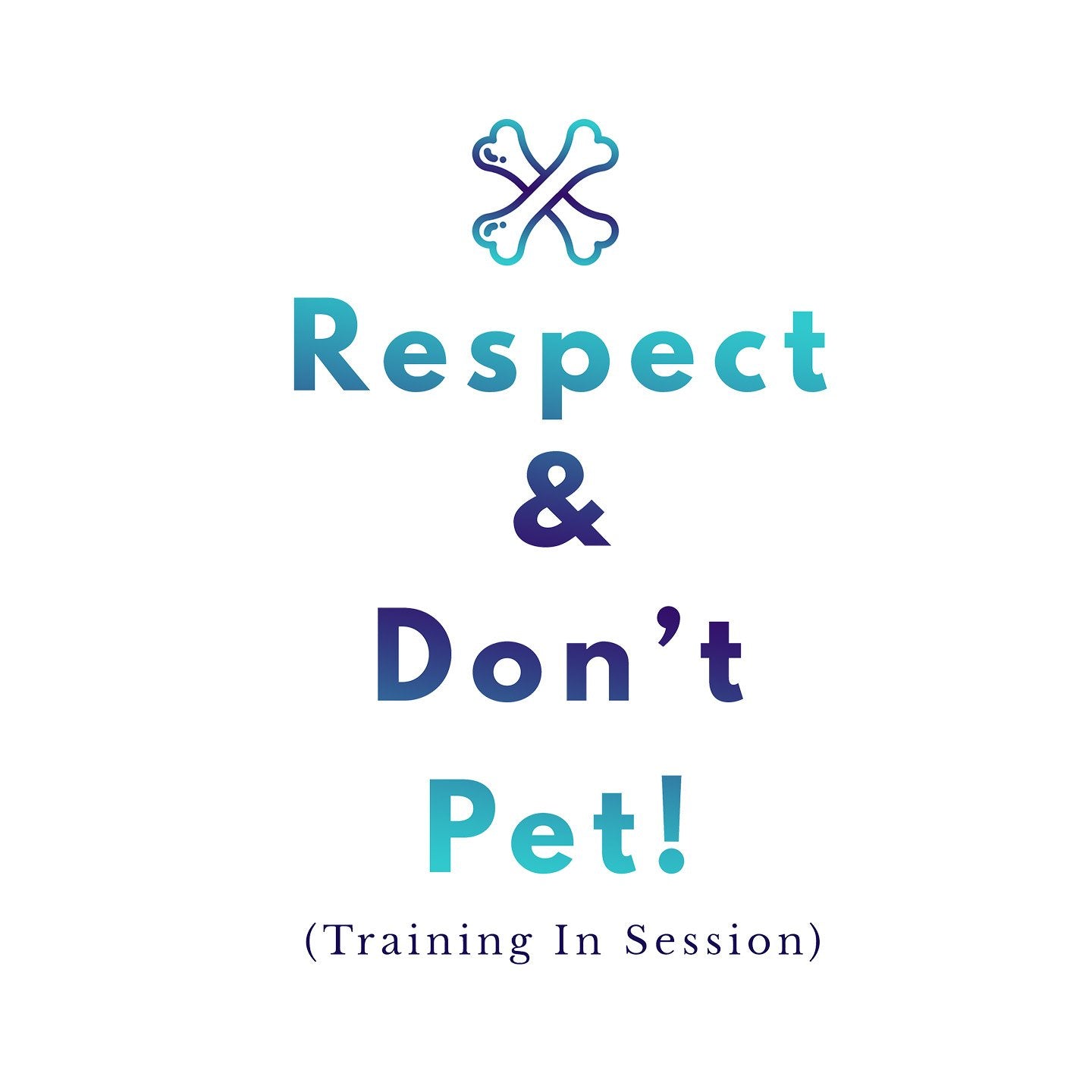 Service Dog Training Respect and Don't Pet - Women's V-Neck T-Shirt