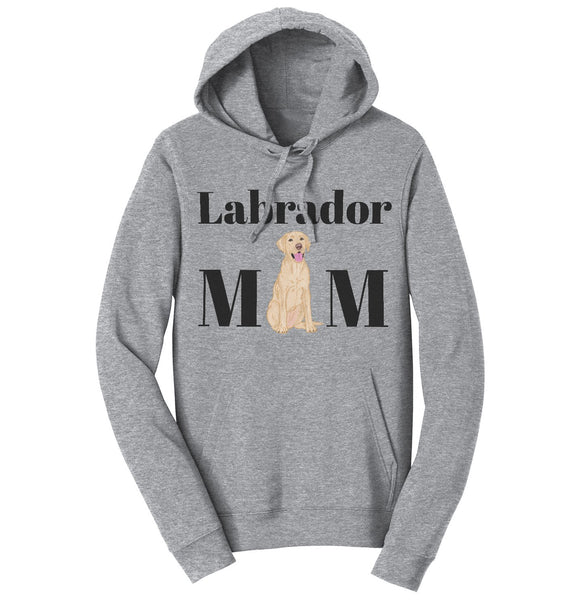 Yellow Labrador Mom Illustration - Adult Unisex Hoodie Sweatshirt