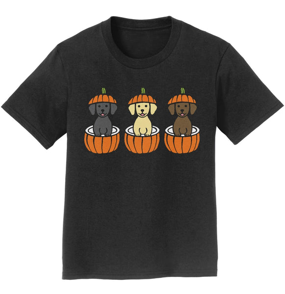 3 Pumpkin Lab Pups - Kids' Unisex T-Shirt