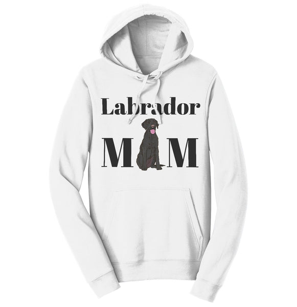 Black Labrador Mom Illustration - Adult Unisex Hoodie Sweatshirt