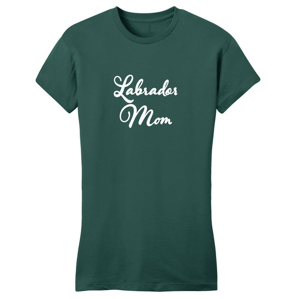 Labrador Mom - Script - Women's Fitted T-Shirt