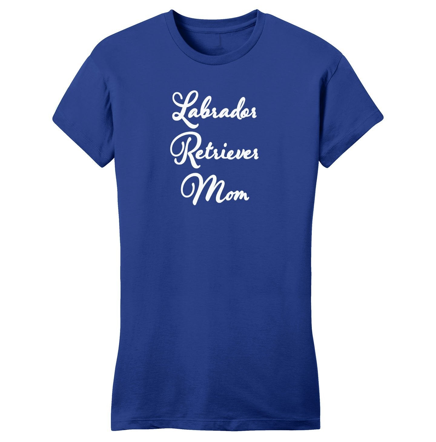 Labrador Retriever Mom - Script - Women's Fitted T-Shirt