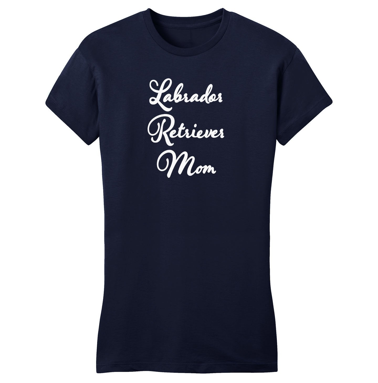 Labrador Retriever Mom - Script - Women's Fitted T-Shirt