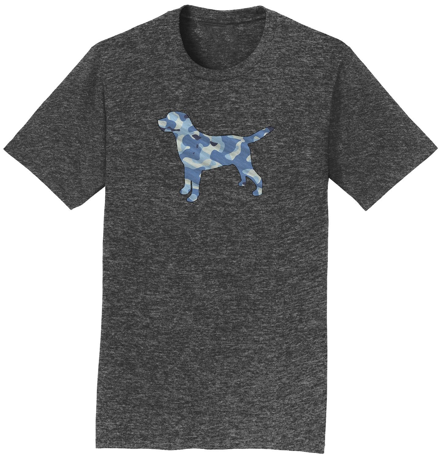 Blue Camouflage Silhouette - Adult Unisex T-Shirt