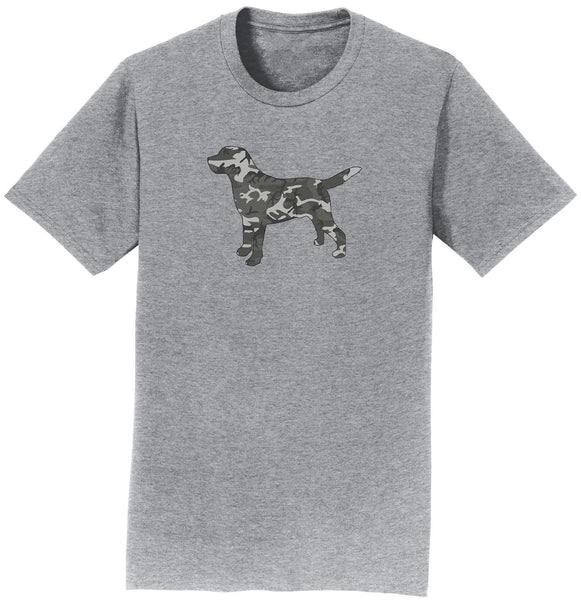 Winter Camouflage Silhouette - Adult Unisex T-Shirt