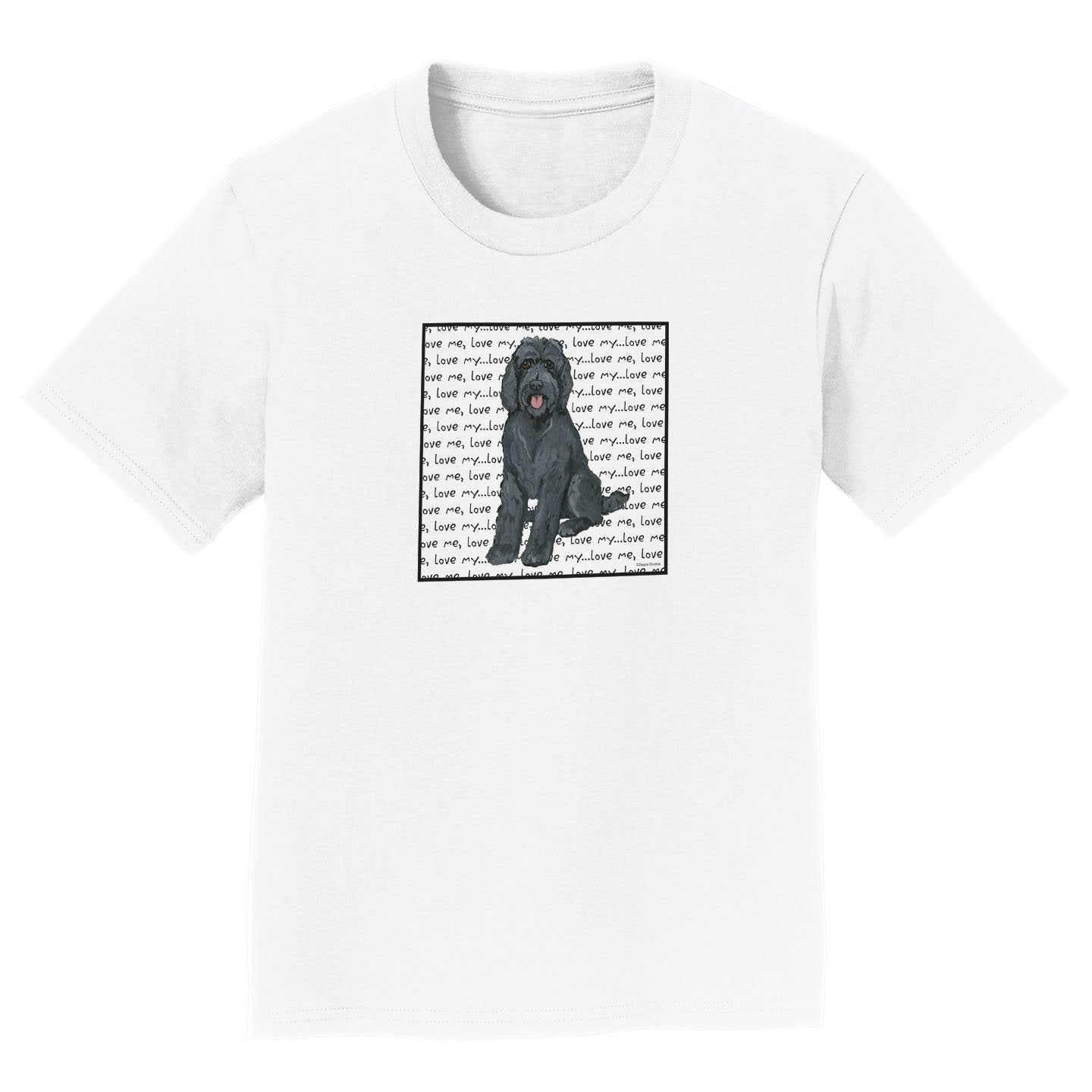 Black Labradoodle Love - Kids' Unisex T-Shirt