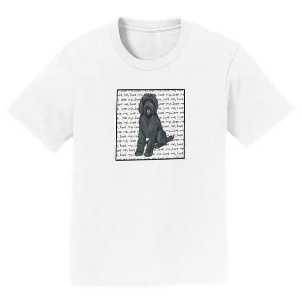 Black Labradoodle Love - Kids' Unisex T-Shirt